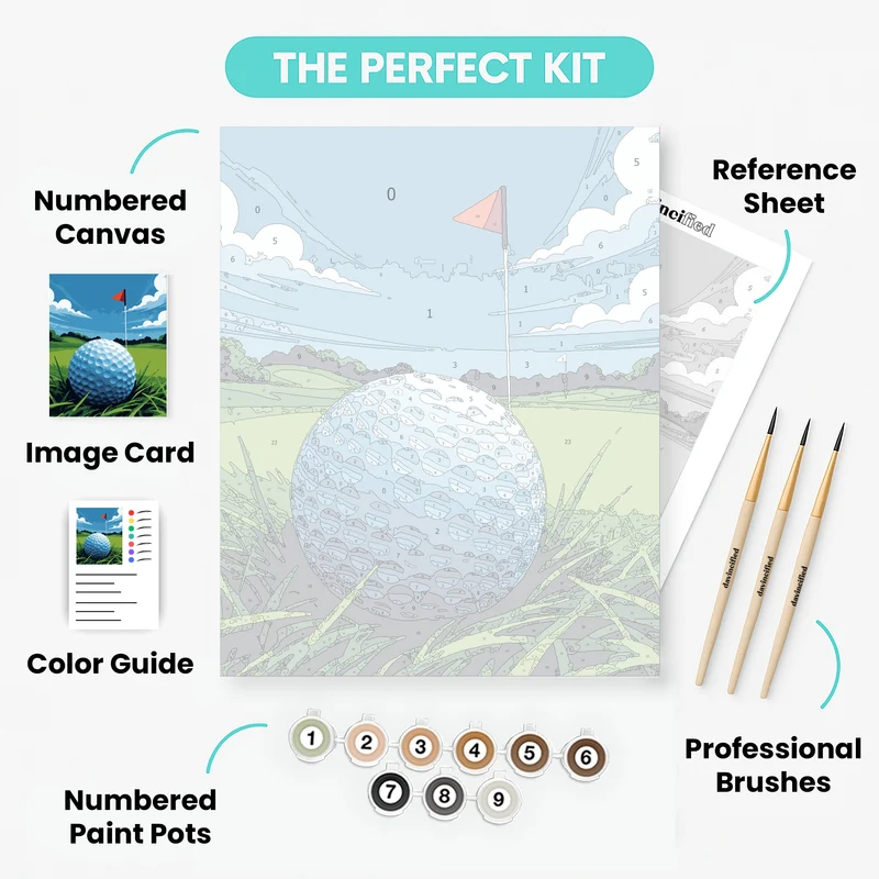 Golf Course - Paint by Numbers Kit