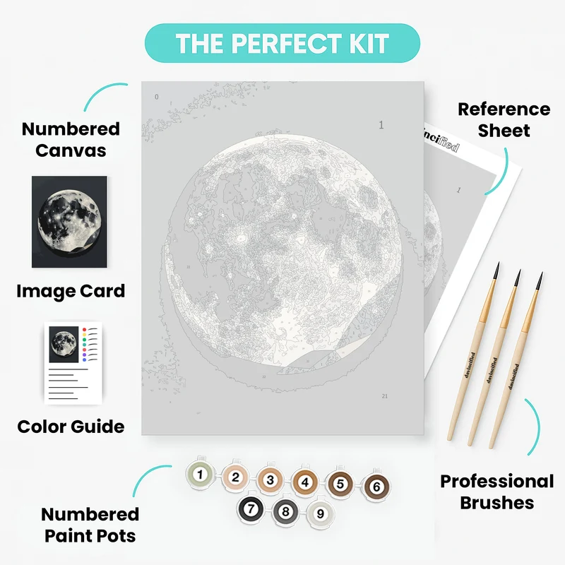 Full Moon - Paint by Numbers Kit