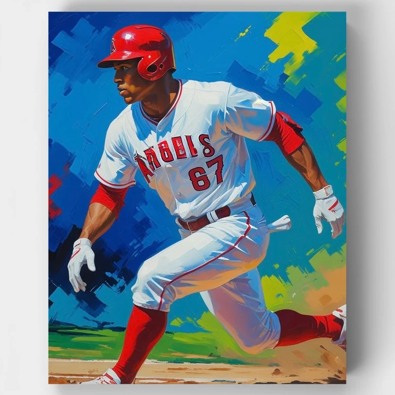 Professional Baseball Player - Paint by Numbers Kit
