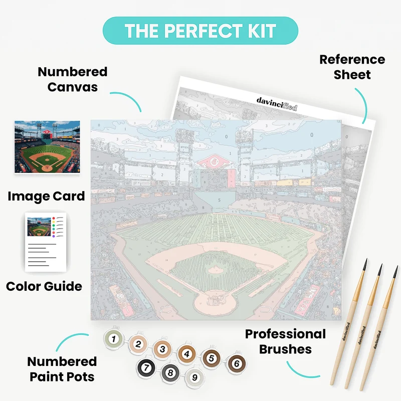 Baseball Stadium - Paint by Numbers Kit