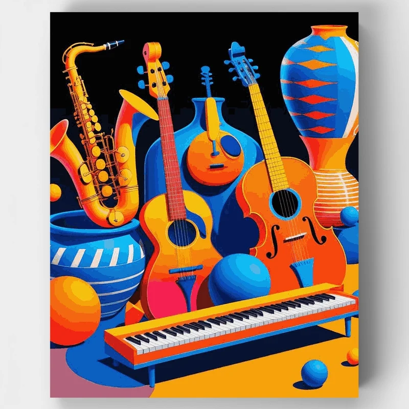 Musical Still Life - Paint by Numbers Kit
