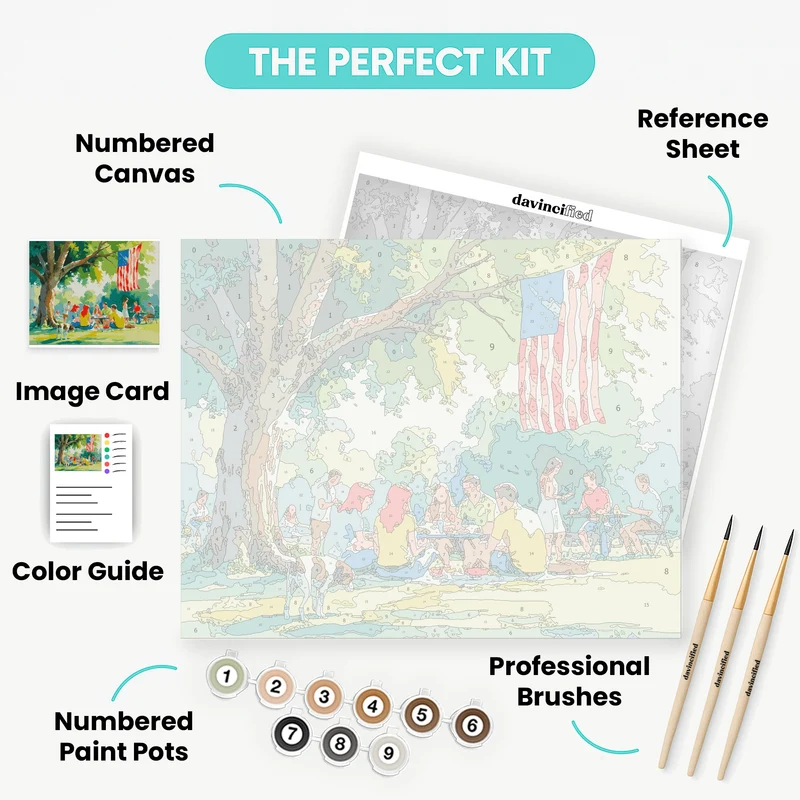 Blues Band Under the Sun - Paint by Numbers Kit
