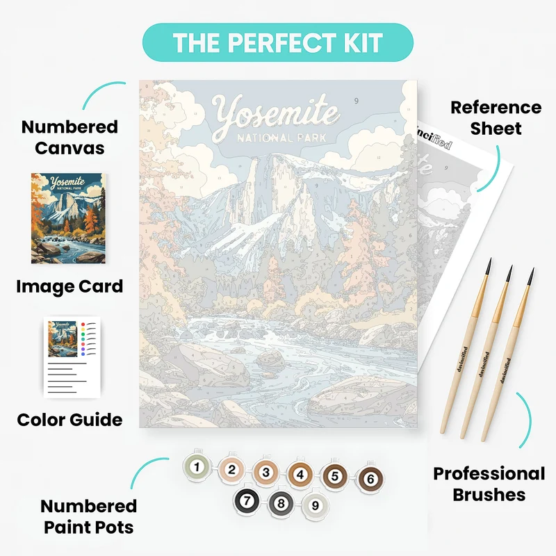 Half Dome Majesty - Paint by Numbers Kit