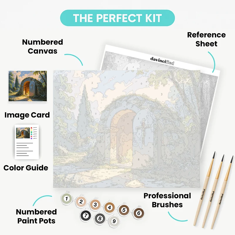 Sacred Stone Archway - Paint by Numbers Kit