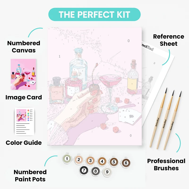 Casino Night Cherry - Paint by Numbers Kit