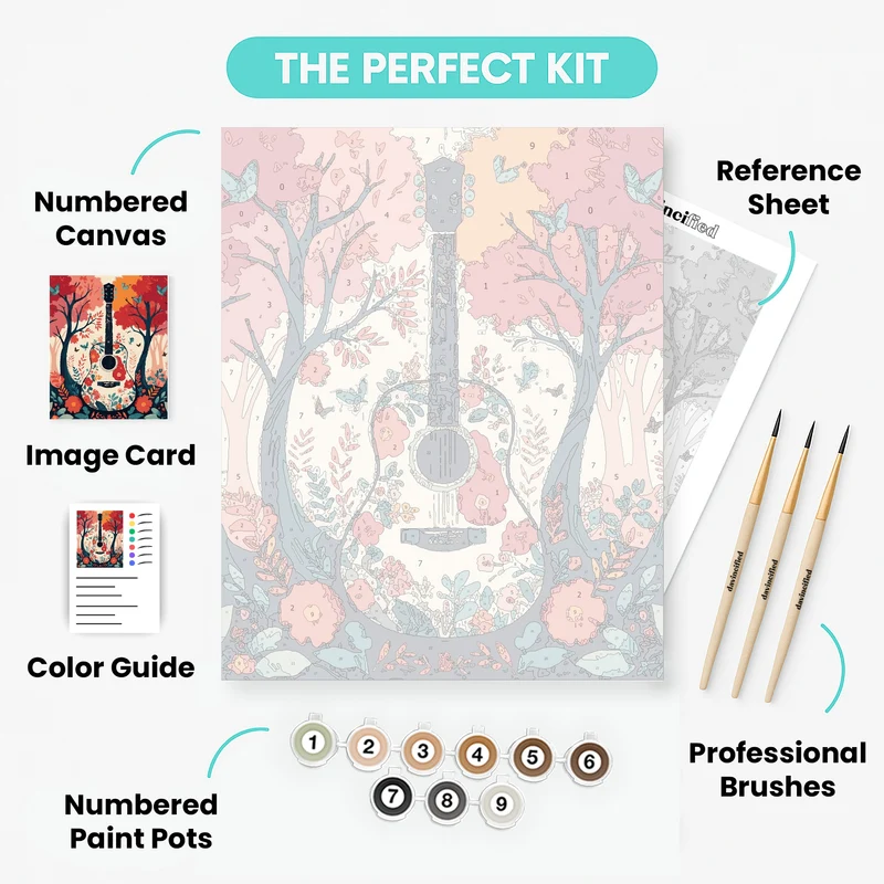Enchanted Musical Garden - Paint by Numbers Kit
