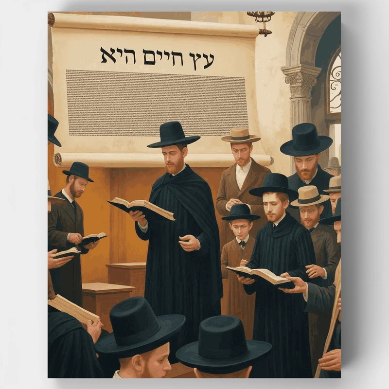 Sacred Torah Reading - Paint by Numbers Kit