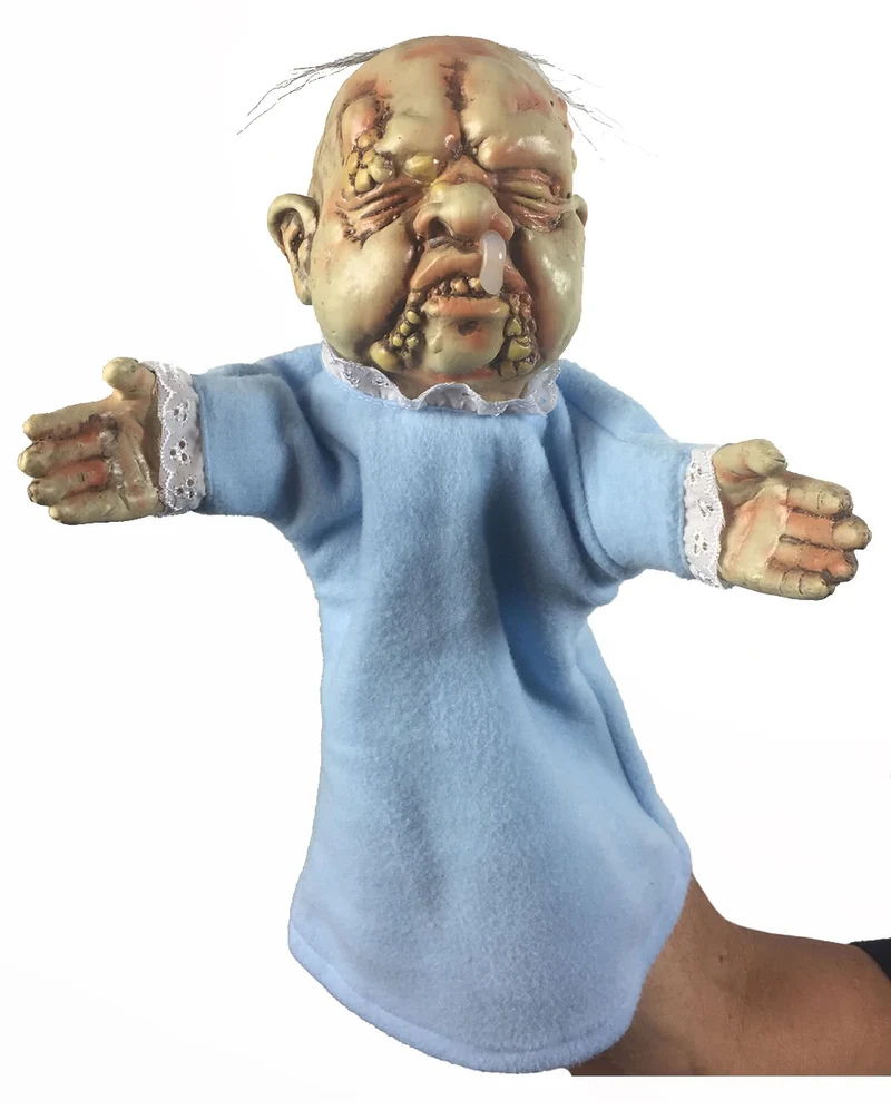 Zombie Baby Handpuppe