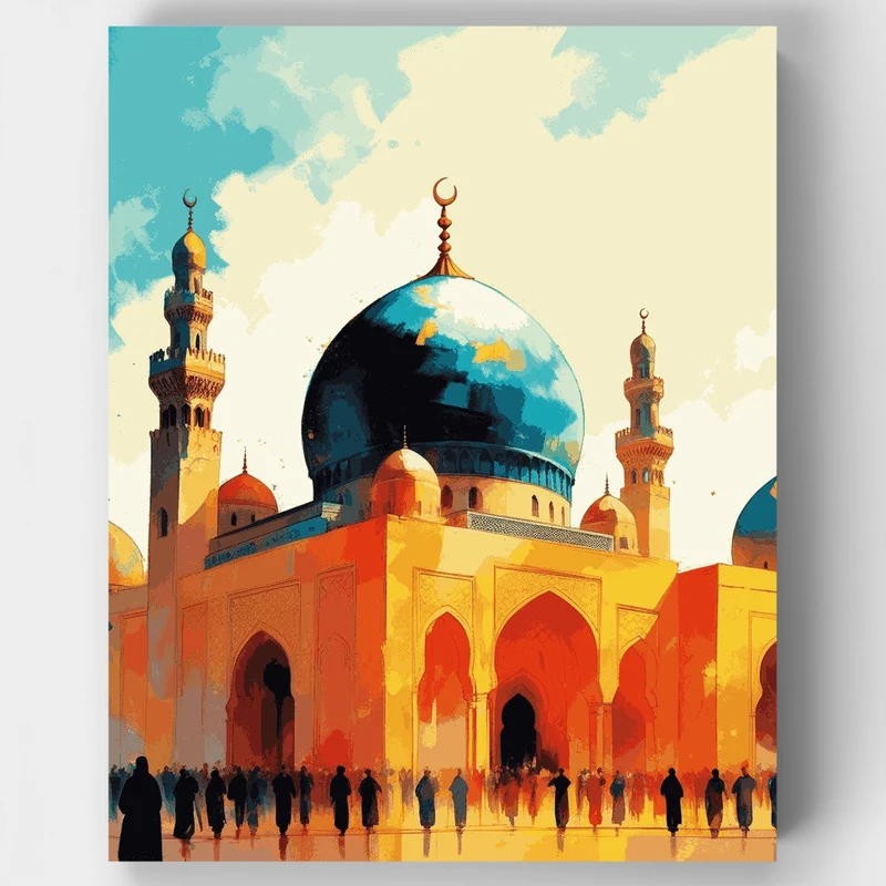 Majestic Islamic Architecture - Paint by Numbers Kit