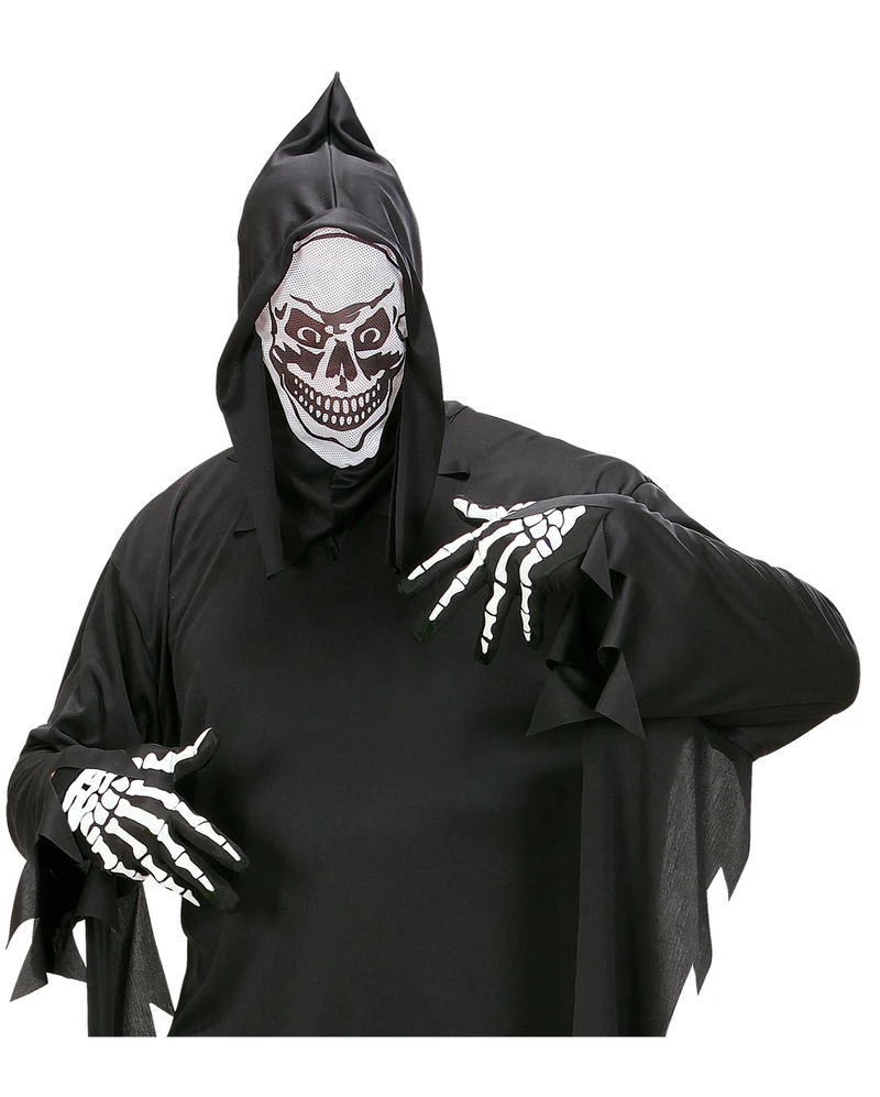 Kostümhandschuhe mit Skeletthand