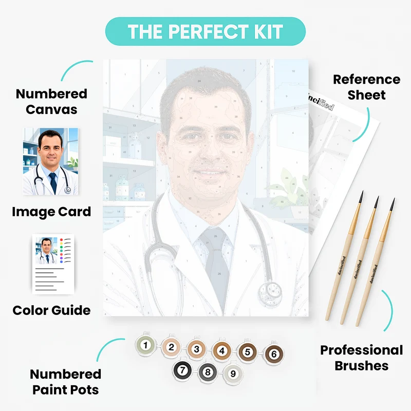 Professional Doctor - Custom Paint by Numbers Kit