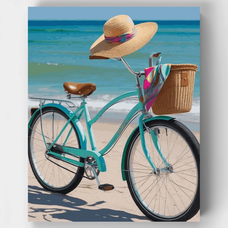 Beach Cruiser Paradise - Paint by Numbers Kit