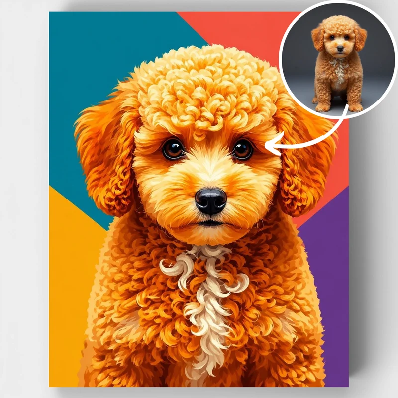 Pet Modern Portrait - Custom Paint by Numbers Kit