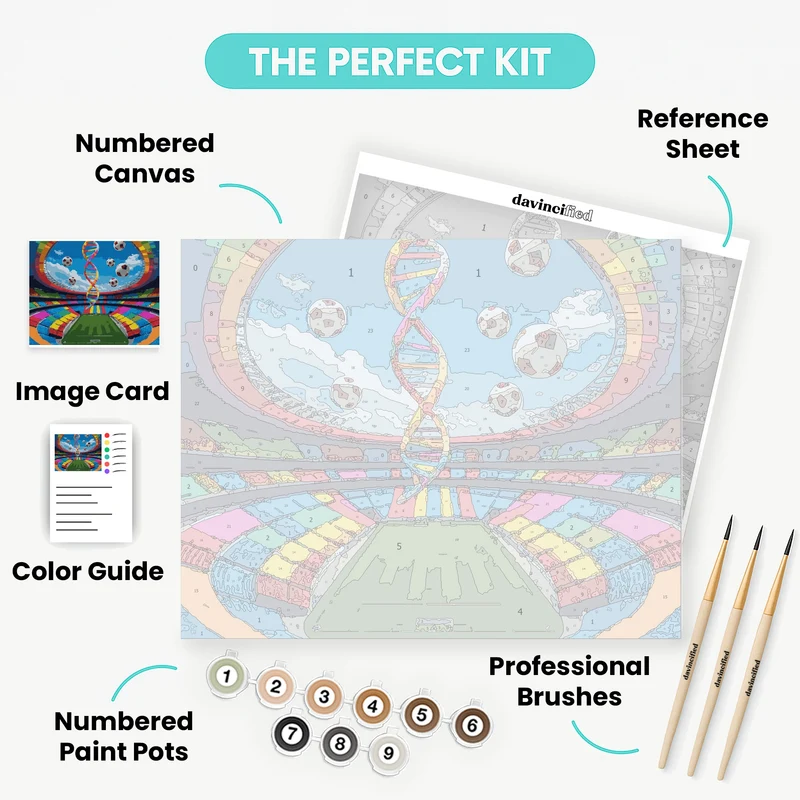DNA of Soccer - Paint by Numbers Kit