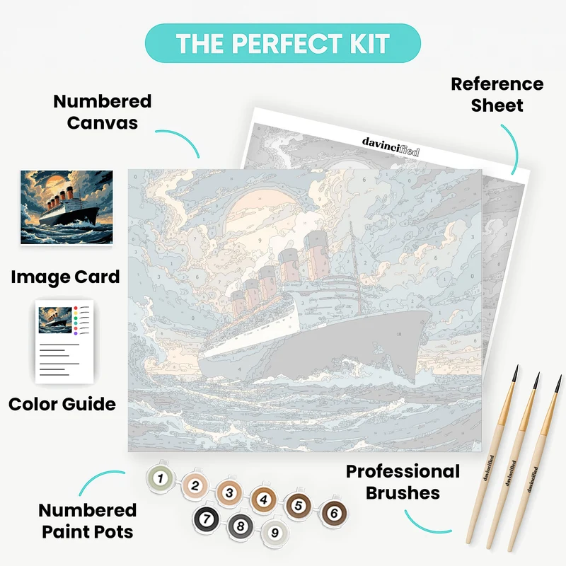 Legendary Ocean Vessel - Paint by Numbers Kit