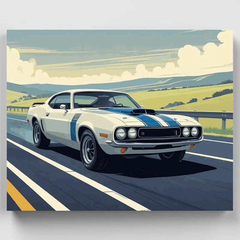 Classic Challenger GT - Paint by Numbers Kit
