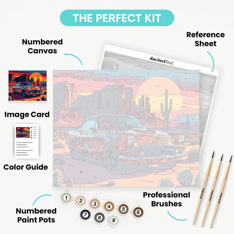 Desert Sunset Classic - Paint by Numbers Kit
