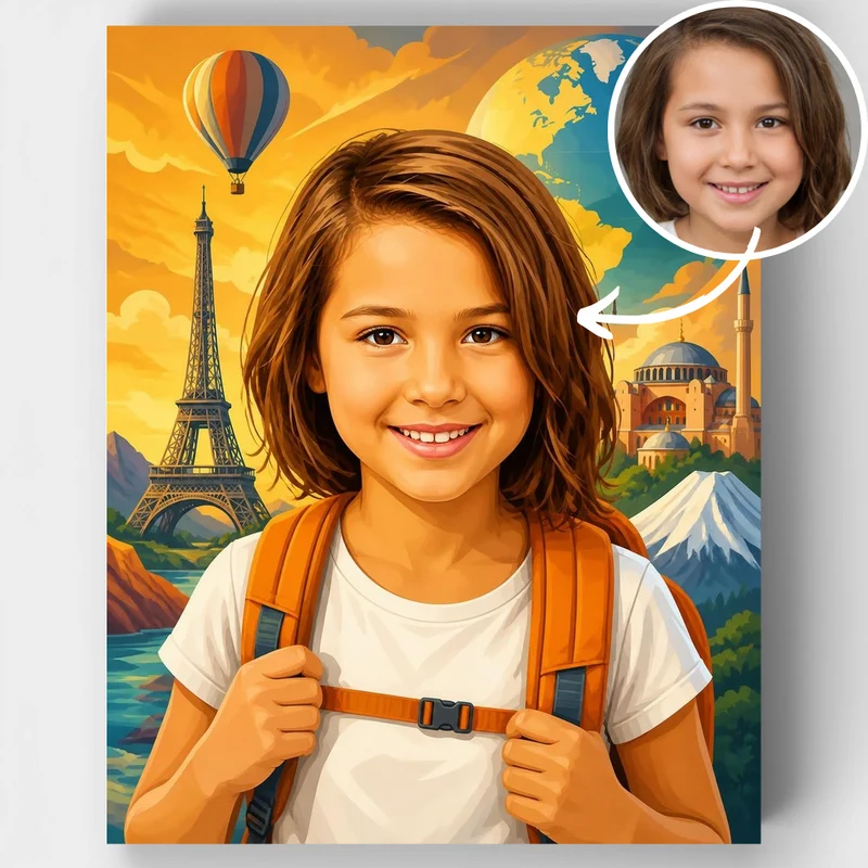 World Explorer Adventure - Custom Paint by Numbers Kit