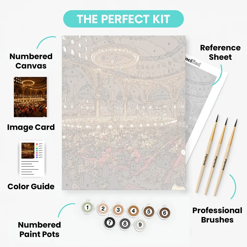 Sacred Prayer Hall - Paint by Numbers Kit