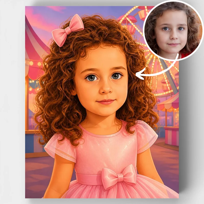 Carnival Girl - Custom Paint by Numbers Kit