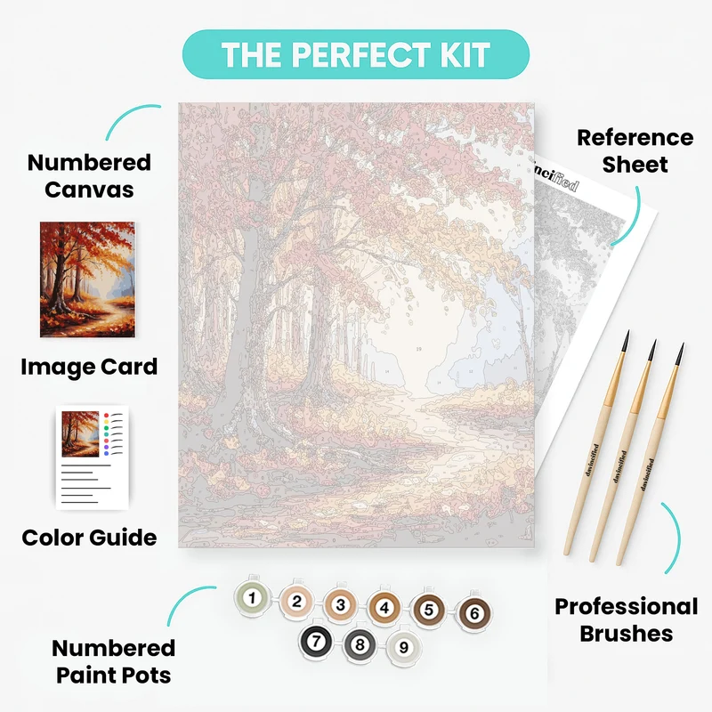 Autumn Landscape - Paint by Numbers Kit