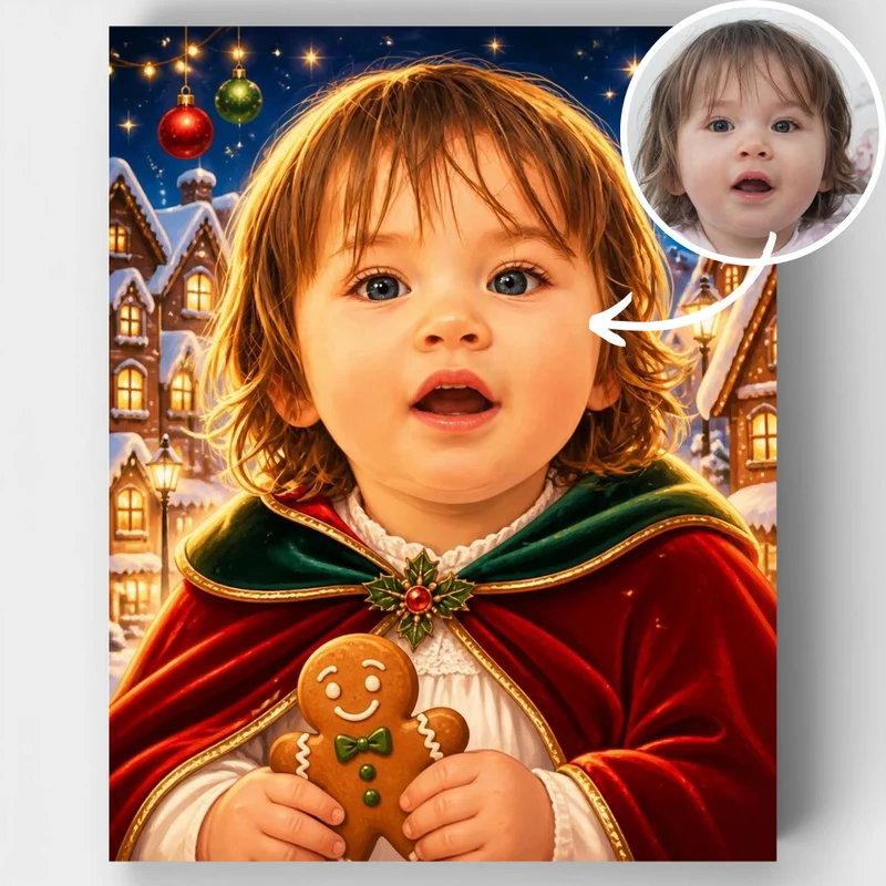 Christmas Village Wonder - Custom Paint by Numbers Kit