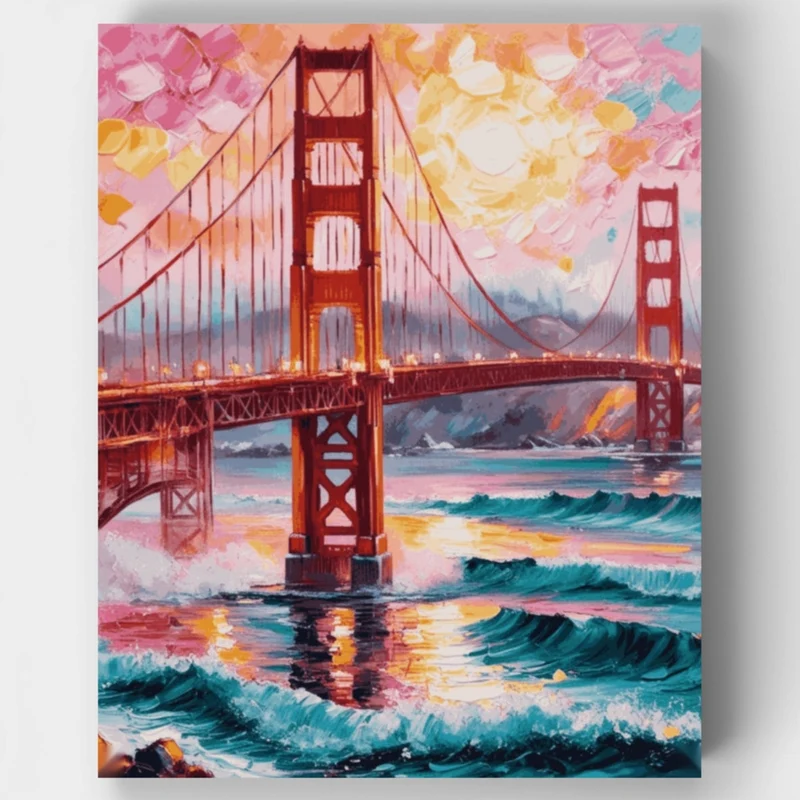 Golden Gate Bridge - Paint by Numbers Kit