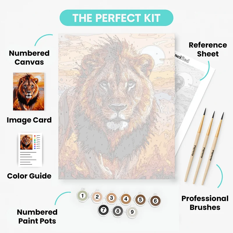 Majestic Wildlife - Paint by Numbers Kit