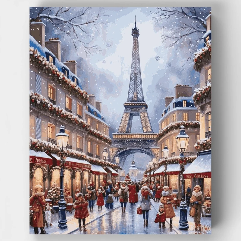 Christmas in Paris - Paint by Numbers Kit