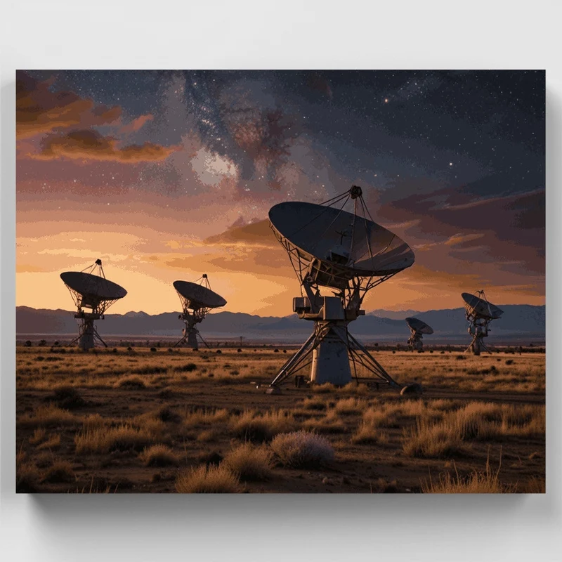 Cosmic Radio Array - Paint by Numbers Kit