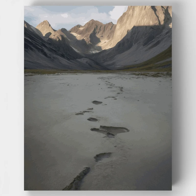Majestic Mountain Valley - Paint by Numbers Kit