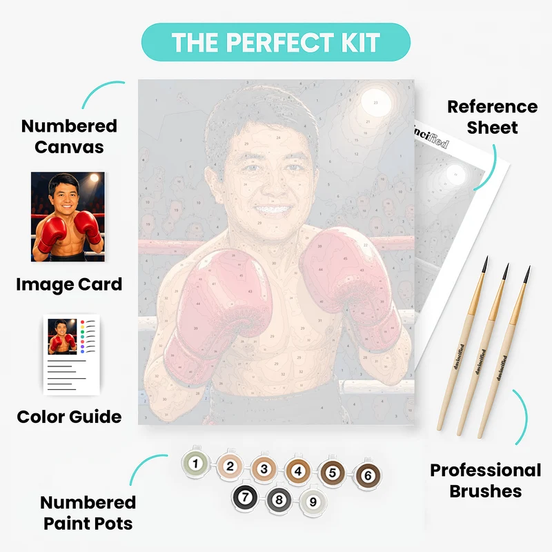 Champion's Punch - Custom Paint by Numbers Kit