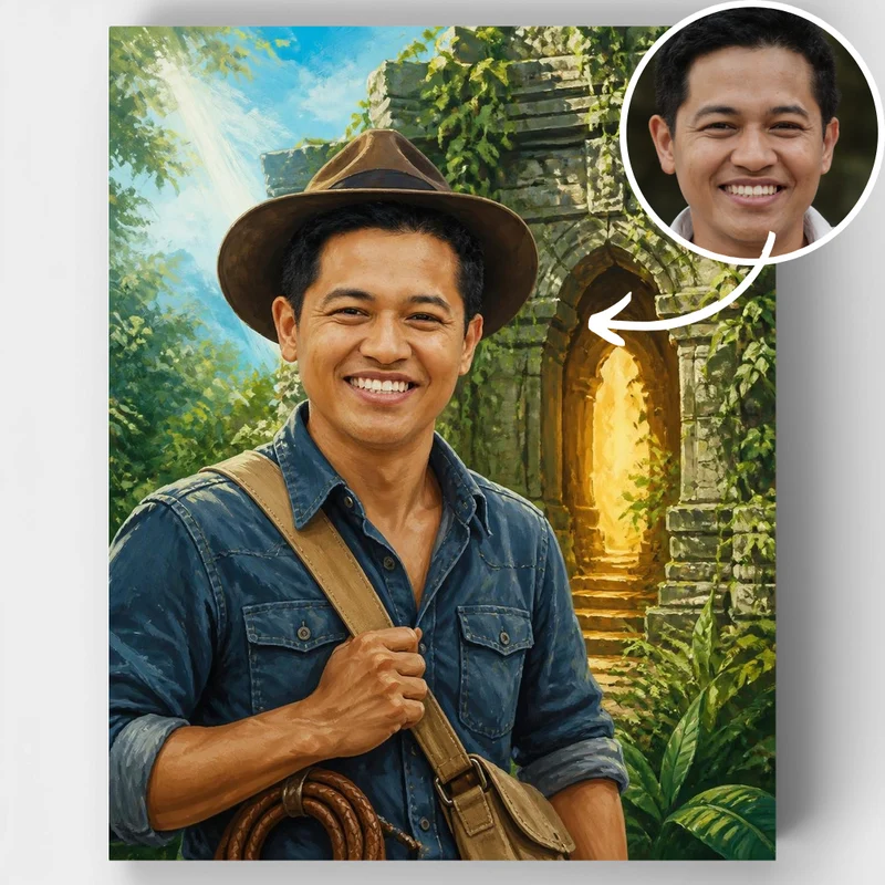 Temple of Treasures - Custom Paint by Numbers Kit