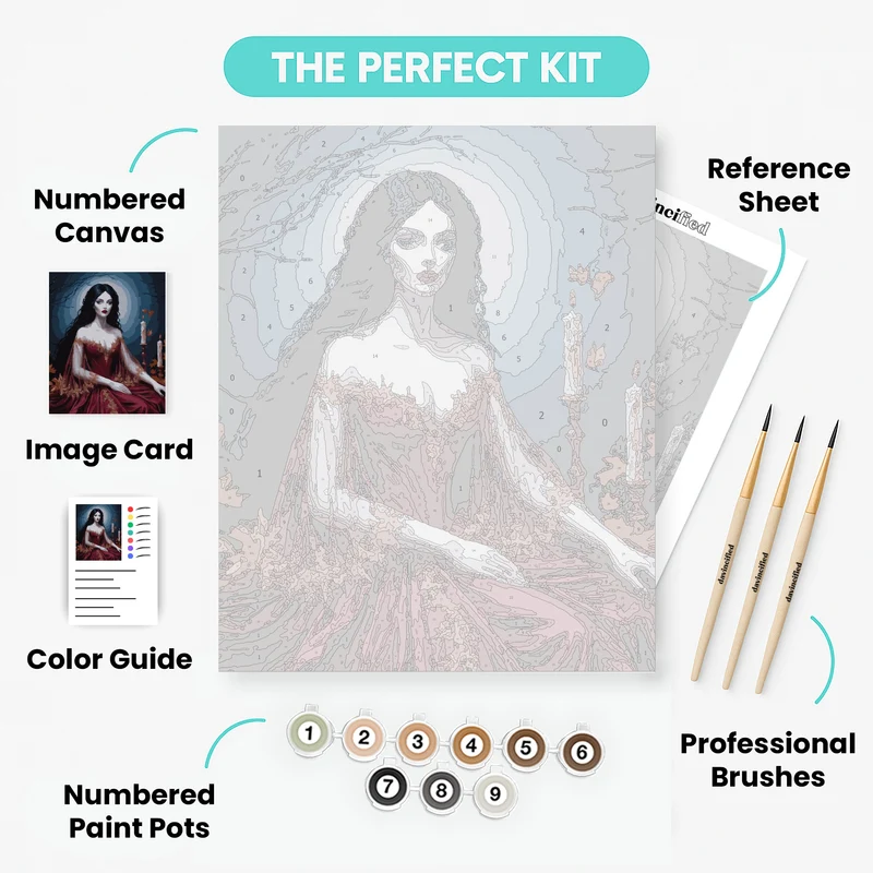 Enchanted Autumn Goddess - Paint by Numbers Kit