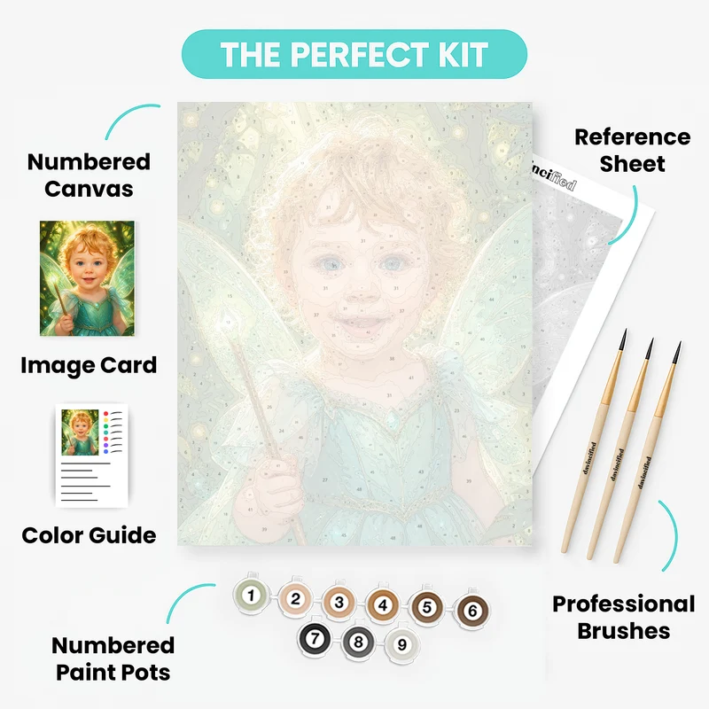 Enchanted Forest Fairy - Custom Paint by Numbers Kit