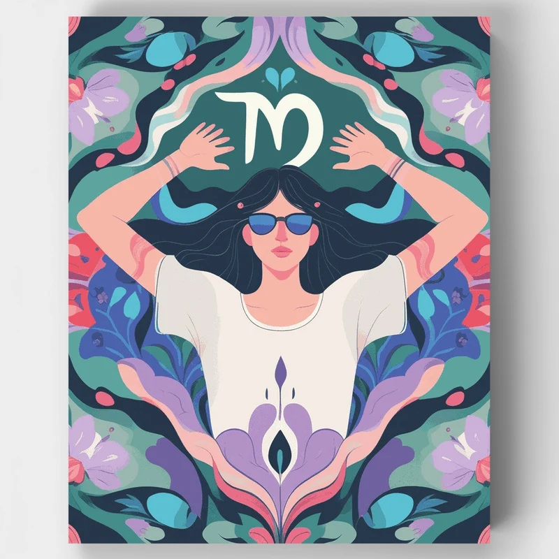 Virgo Zodiac Goddess - Paint by Numbers Kit