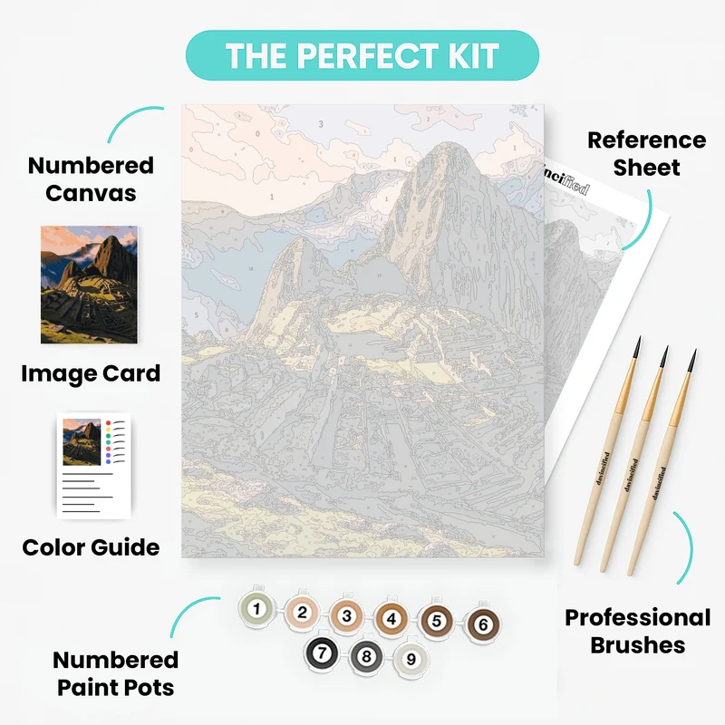 Machu Picchu - Paint by Numbers Kit
