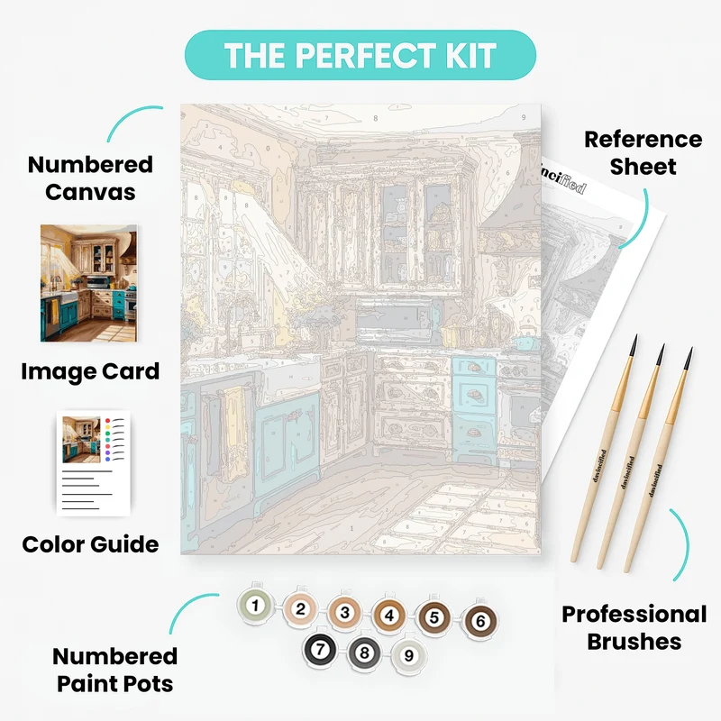 Vibrant Kitchen - Paint by Numbers Kit