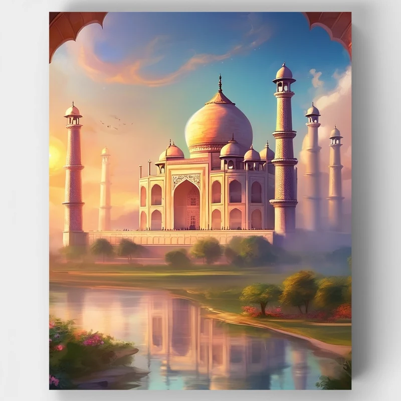 Taj Mahal - Paint by Numbers Kit