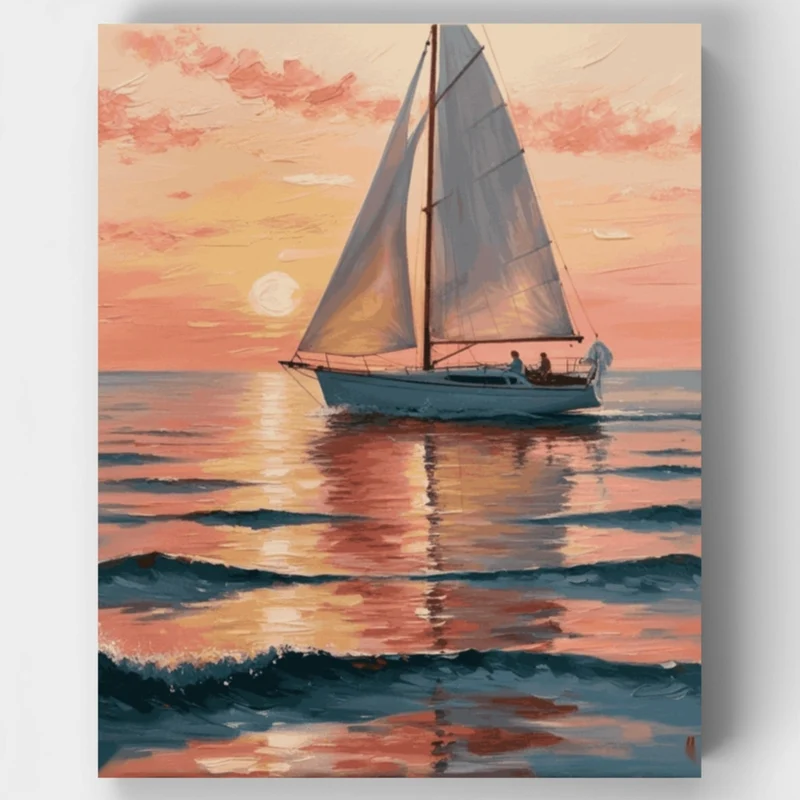 Sunset Sail - Paint by Numbers Kit