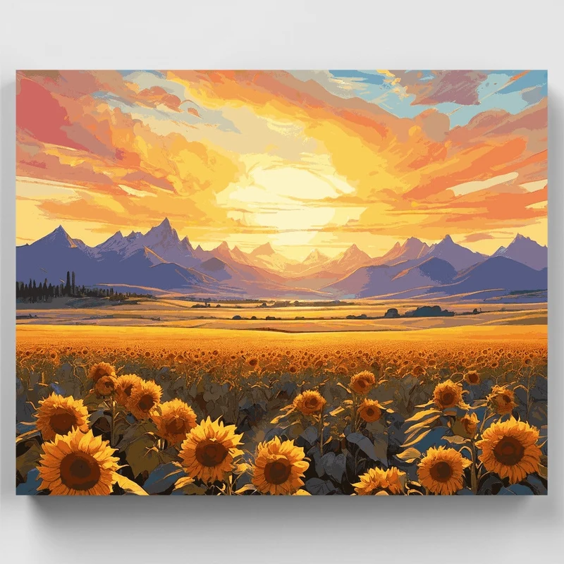 Sunflower Serenity - Paint by Numbers Kit