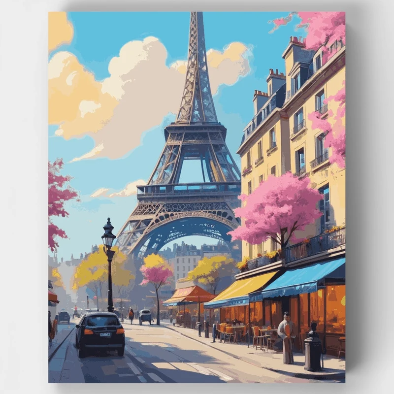 Springtime in Paris - Paint by Numbers Kit