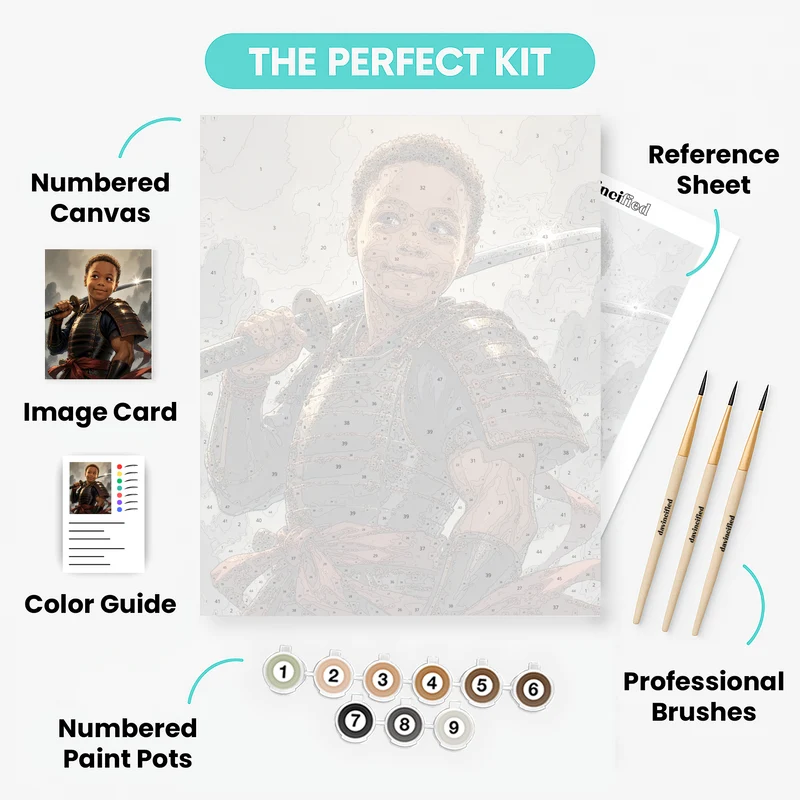 My Samurai Warrior - Custom Paint by Numbers Kit