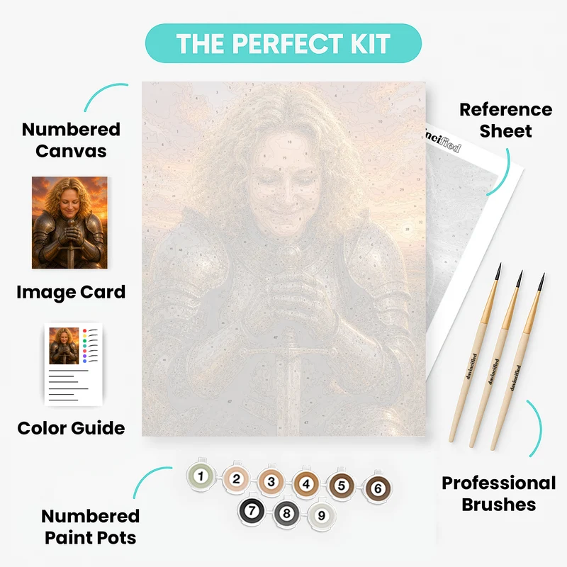 Woman of Valor - Custom Paint by Numbers Kit