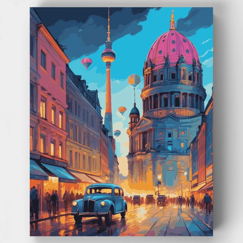 City Lights - Paint by Numbers Kit
